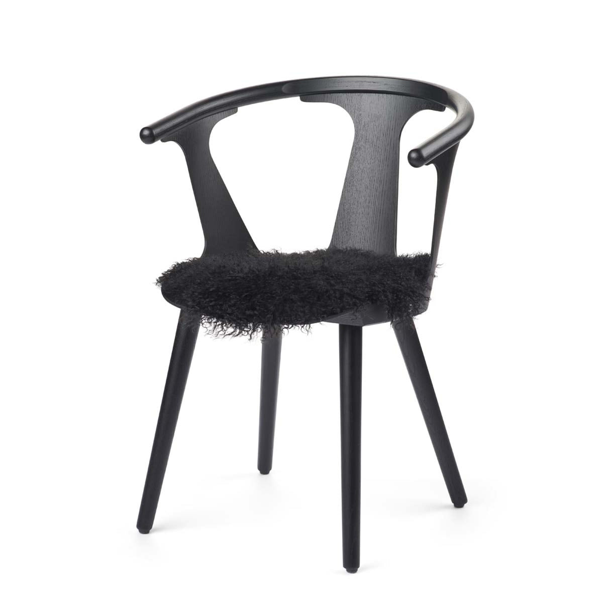 Tiibetiläinen Lampaannahka Istuinpäällinen | 38 cm Musta