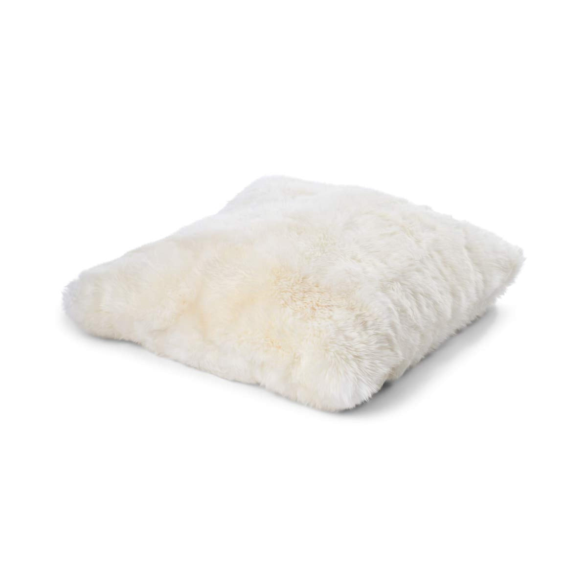 Maxi Float -tyyny | Kaksipuolinen | Pitkä villa | 90x90 cm Norsunluu