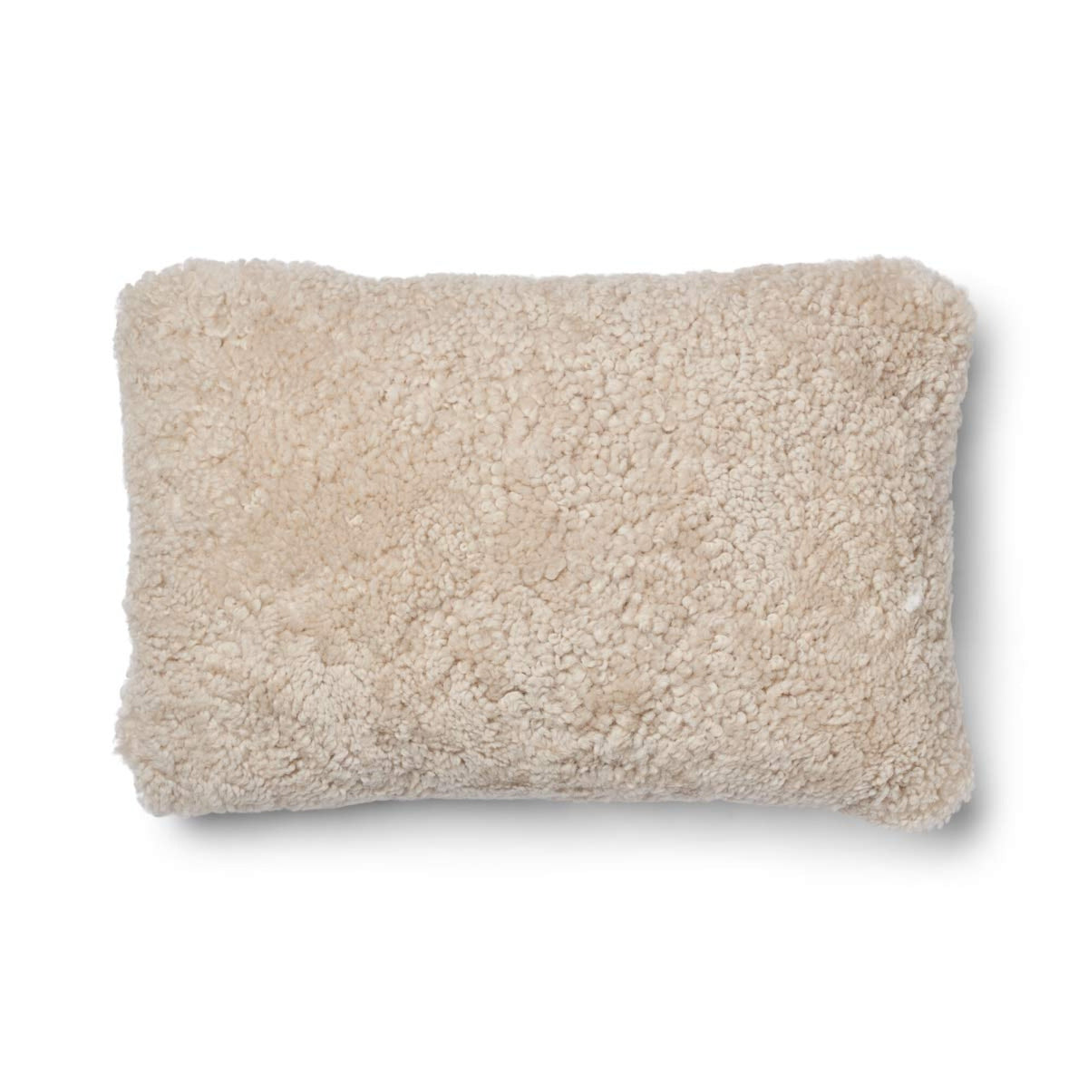 Lyhyen villan lampaannahkatyyny | Kaksipuolinen | 52x52 cm | 34x52 cm Beige/Helmi / 34x52 cm