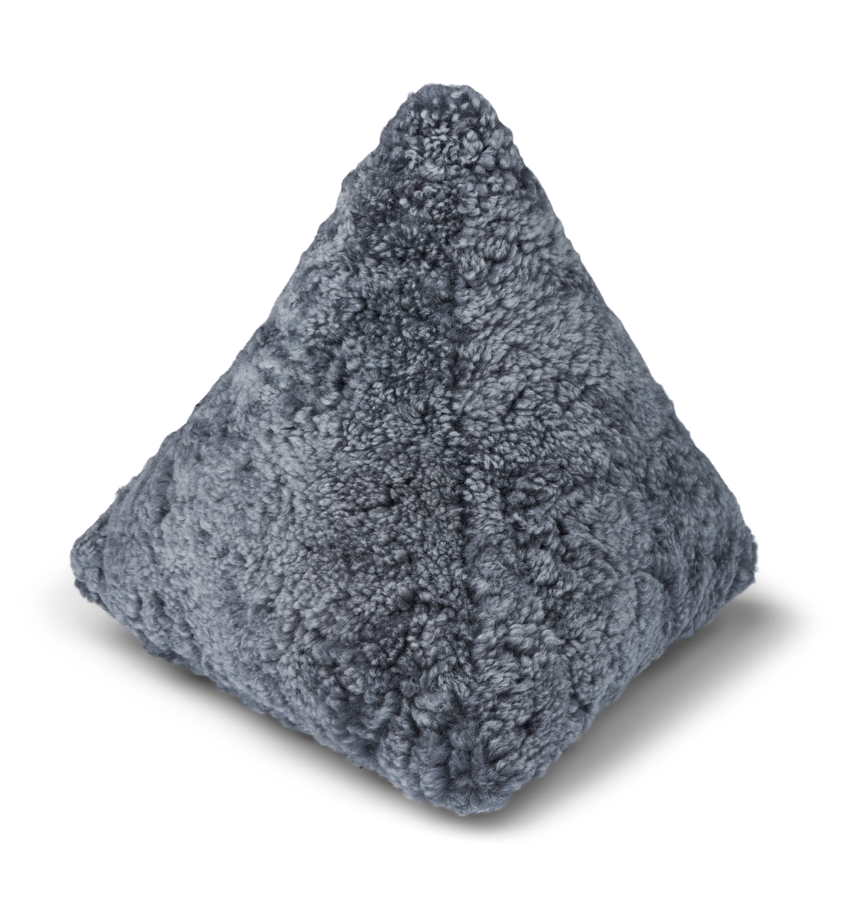 Hematite-tyyny | Lyhyt villa | 35x35x35 cm Vaaleanharmaa