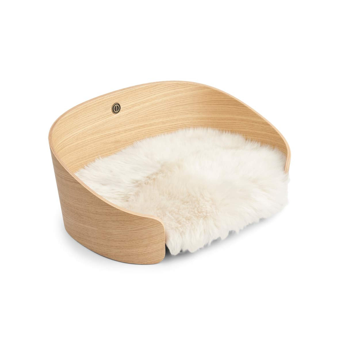 Lemmikin Peti Luonnontammi/Pellavanvärinen lampaannahka / 45x35x22 cm