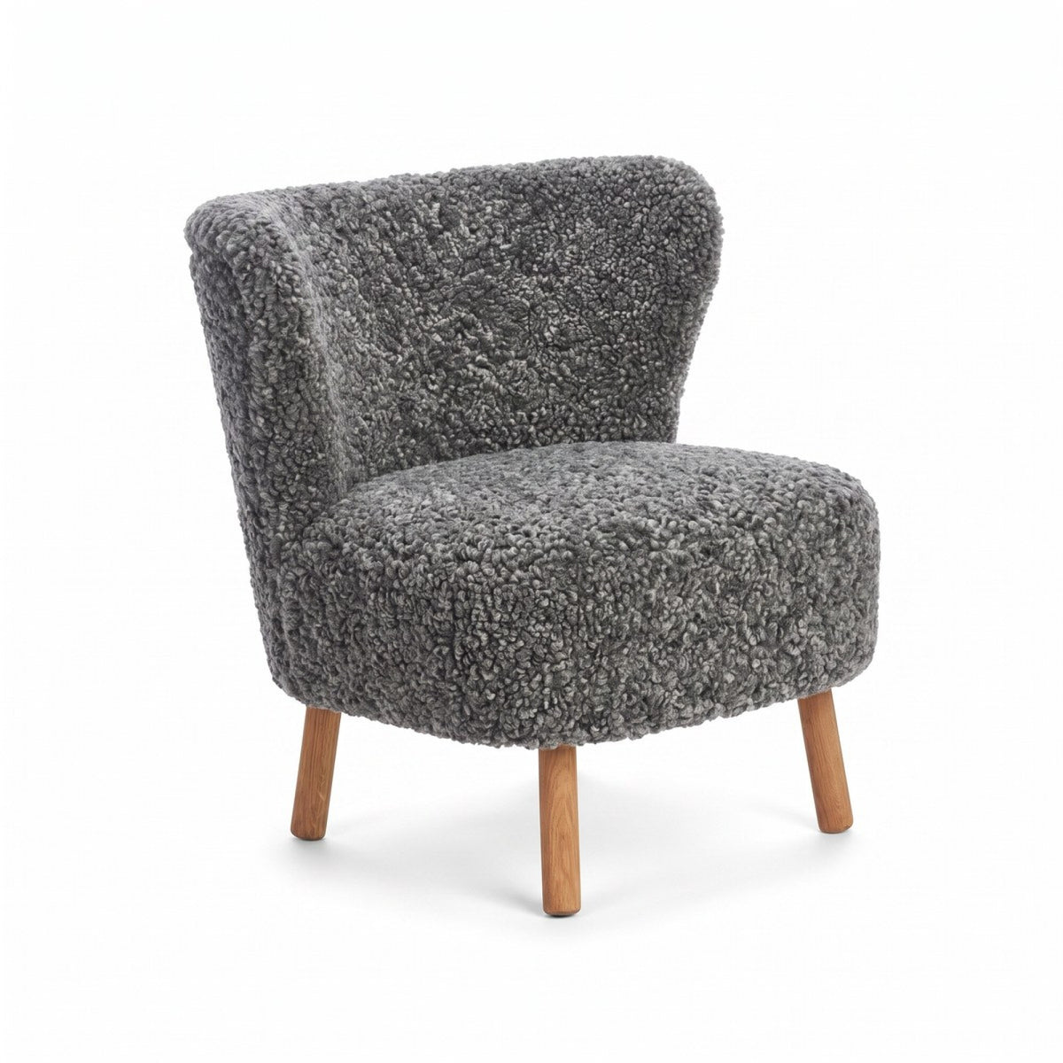 Emil Lounge Chair | Lyhyt villa Grafiitti / Tammijalat
