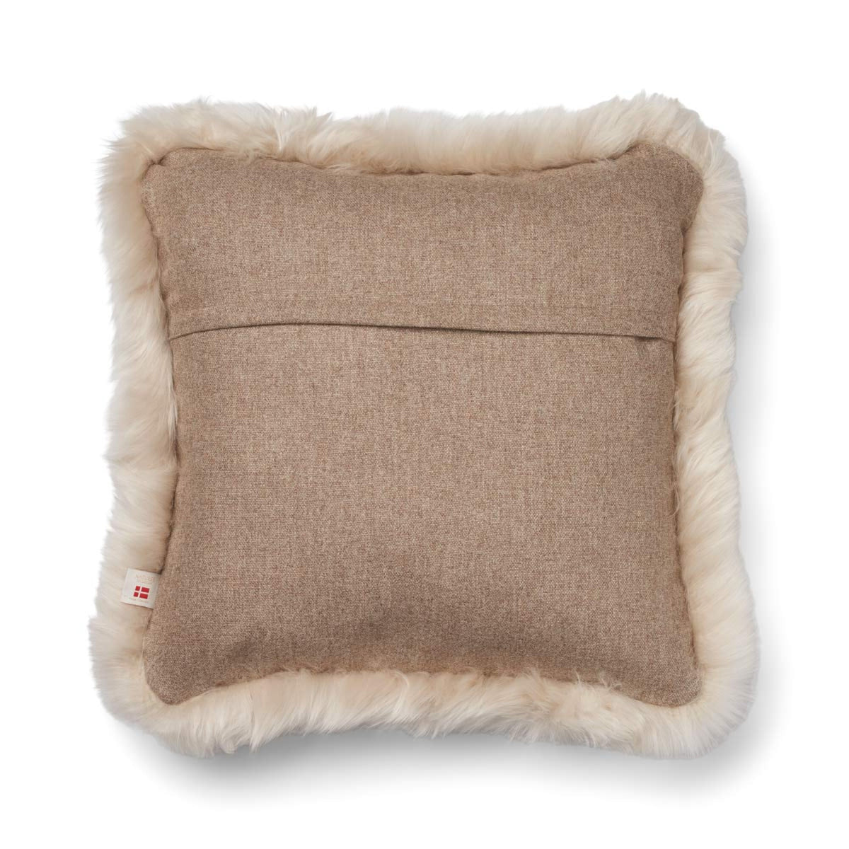 Villatyyny | Pitkä villa -reunus | 52x52 cm | 34x52 cm Beige/Pellava / 52x52 cm