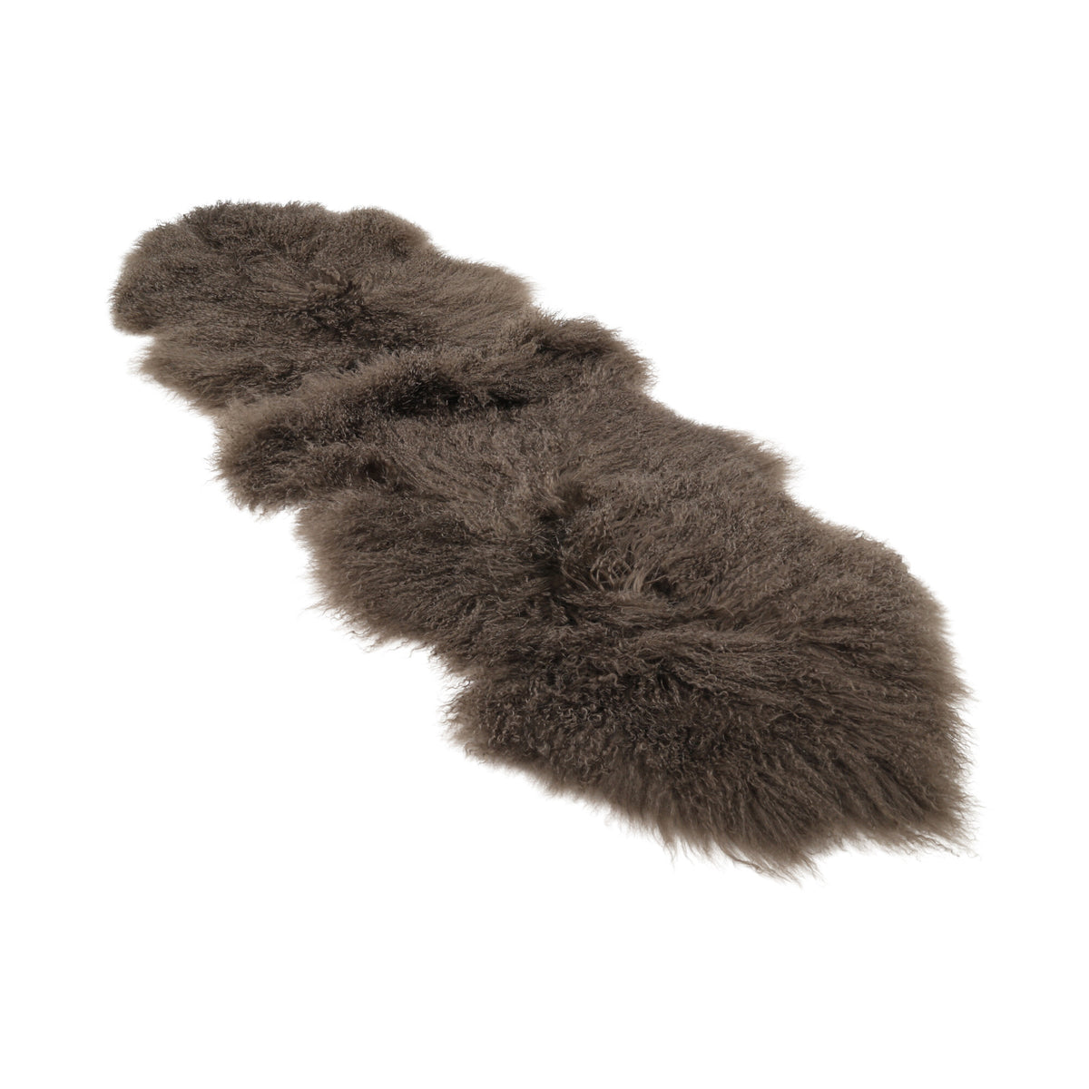 Kaksinkertainen mongolialainen lampaannahka | 150 x 55 cm Taupe