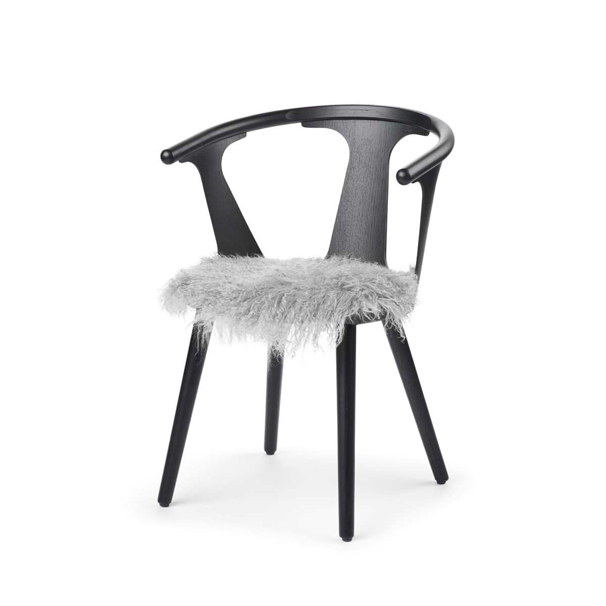 Tiibetiläinen Lampaannahka Istuinpäällinen | 38 cm Vaaleanharmaa