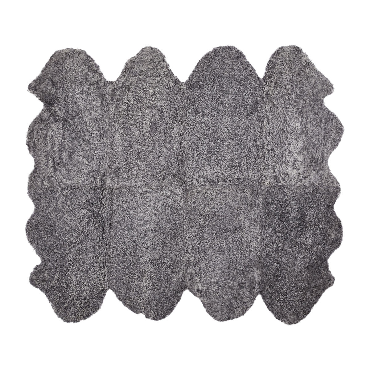 Premium | Uusiseelantilainen Lampaannahka | Lyhyt Kiharavailla | Matto 180x214 cm Vaaleanharmaa lumikärki