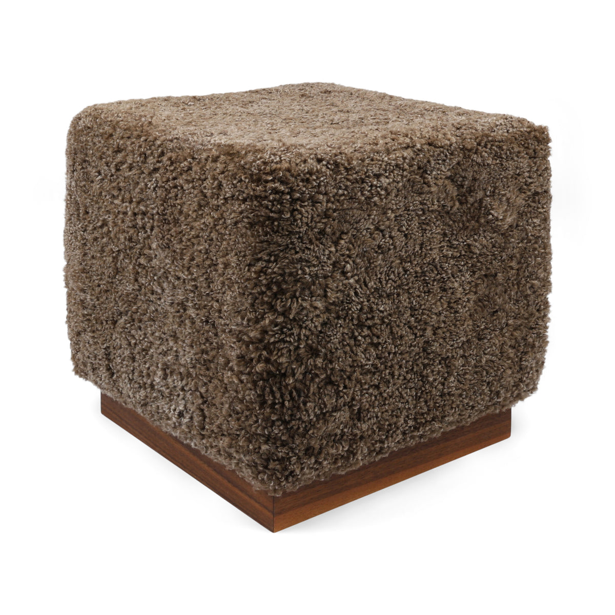 Benjamin Cube Pähkinäpuujalusta / Taupe