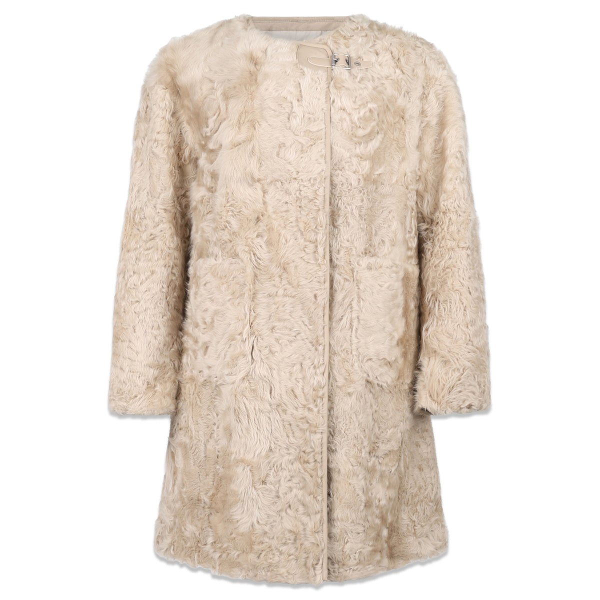 Brenda-takki | Kalgan-karitsannahka Beige / XS