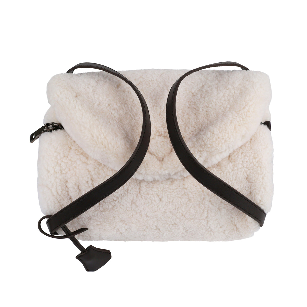 Gloria Bag | Lampaannahka Norsunluu/Ruskea